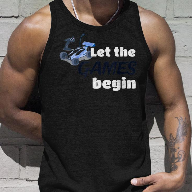 Let The Games Begin Rc Racing Racers Car Sports Buggy Unisex Tank Top Gifts for Him