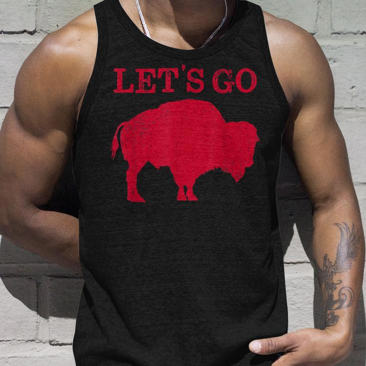 Lets Go Buffalo New York Bflo Wny Vintage Football Unisex Tank Top Gifts for Him