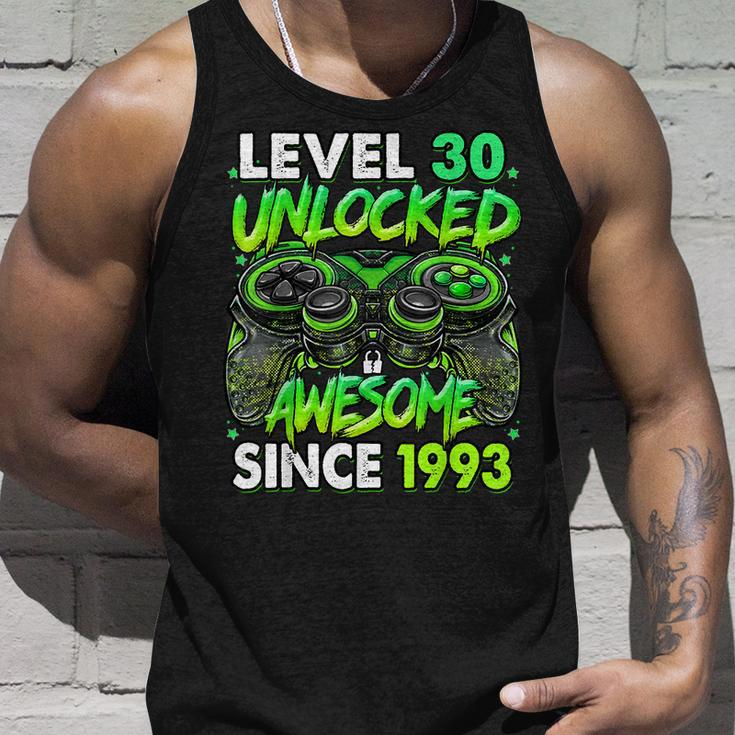 Level 30 Unlocked Awesome Since 1993 30Th Birthday Gaming Tank Top Gifts for Him
