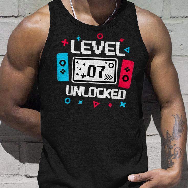Level 7 Unlocked Gamer 7Th Birthday Video Game Lovers Tank Top Gifts for Him