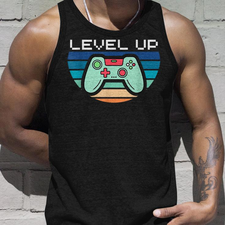 Level Up Video Game Controller Unisex Tank Top Gifts for Him