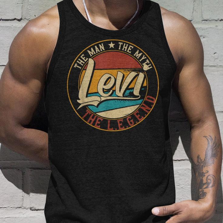 Levi The Man The Myth The Legend Unisex Tank Top Gifts for Him