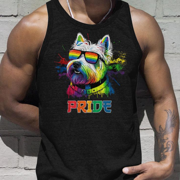 Lgbt Lesbian Gay Pride Westie Dog Unisex Tank Top Gifts for Him