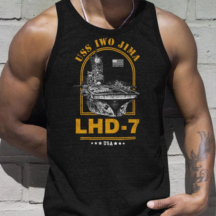 Lhd-7 Uss Iwo Jima Unisex Tank Top Gifts for Him