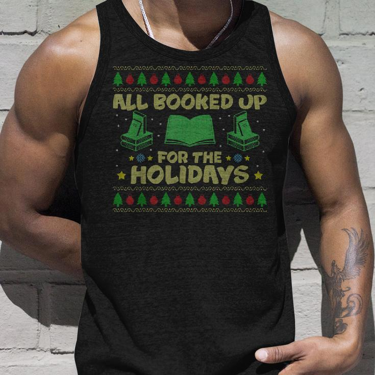 Librarian Ugly Christmas Sweater Tank Top Gifts for Him
