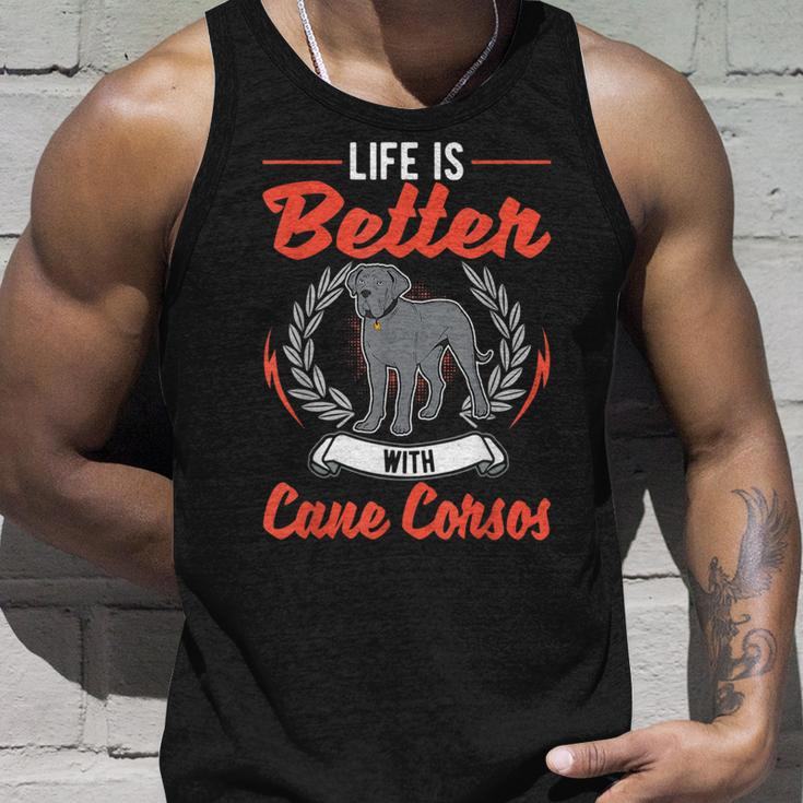 Life Is Better With Cane Corsos Italian Mastiff Cane Corso Unisex Tank Top Gifts for Him