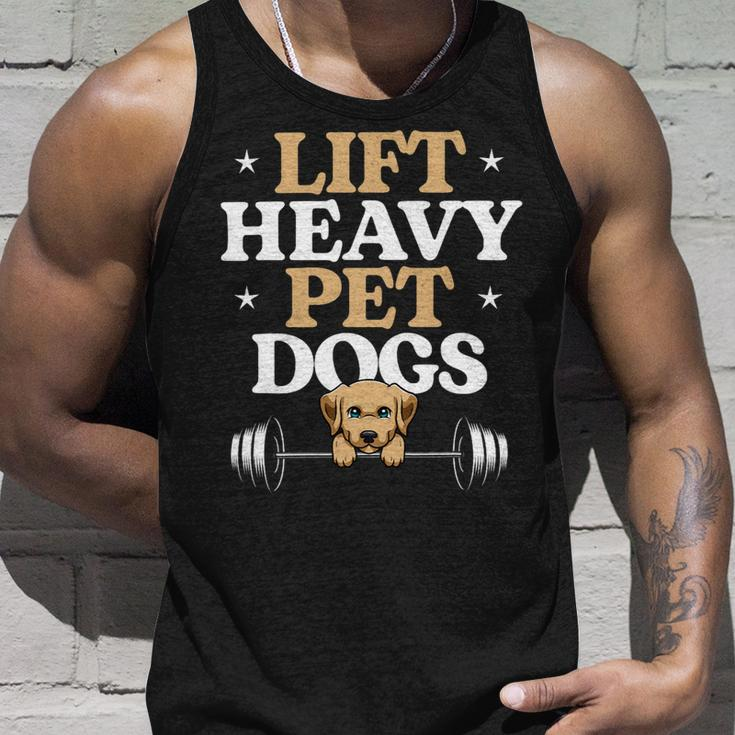 Lift Heavy Pet Dogs Bodybuilding Weight Training Gym Unisex Tank Top Gifts for Him