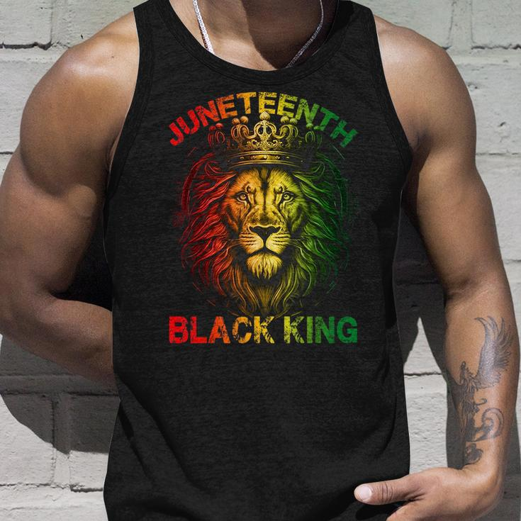 Lion Junenth Black King Melanin Father Dad Men Son Boys Unisex Tank Top Gifts for Him