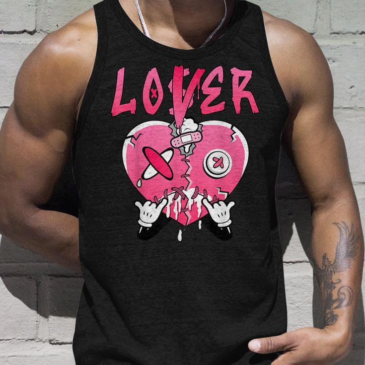 Loser Lover Drip Heart Plus Triple Pink Matching Unisex Tank Top Gifts for Him