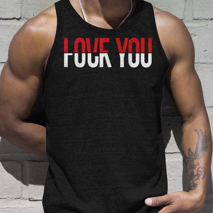 Love You Fck You Meme Tank Top Gifts for Him