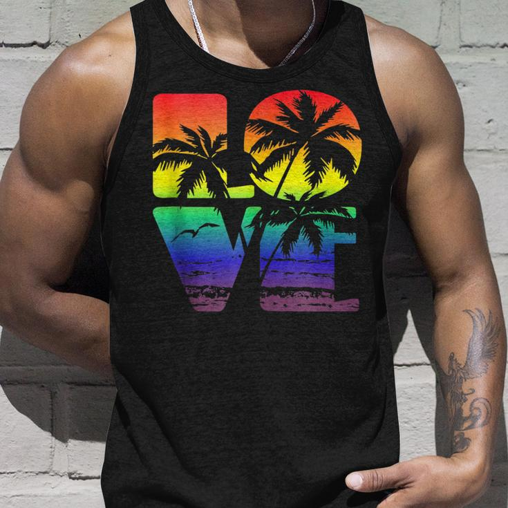 Love Is Love Gay Pride Lgbt Beach Unisex Tank Top Gifts for Him