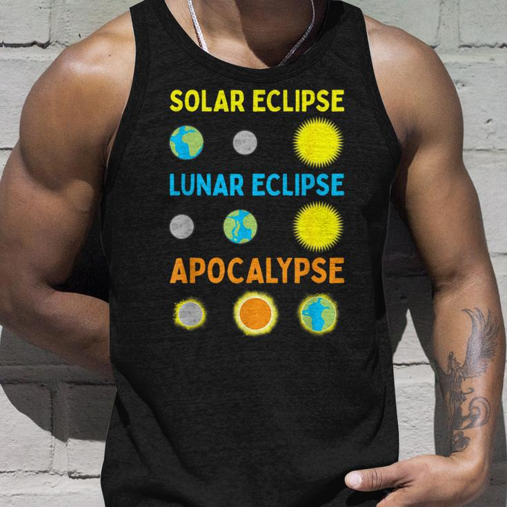 Lunar Solar Eclipse And Apocalypse Science Tank Top Gifts for Him