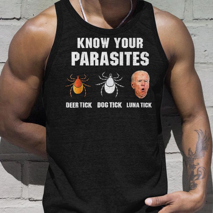 Lunatic Luna Tick Know Your Parasites Anti Joe Biden 2024 Tank Top Gifts for Him