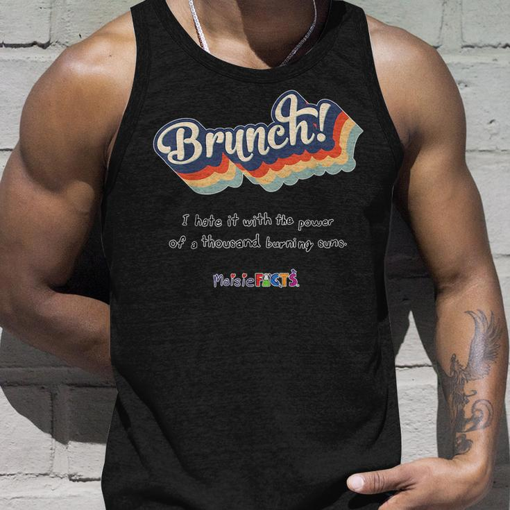 Maisie Hates Brunch Unisex Tank Top Gifts for Him