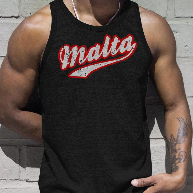 Malta | Cool Team Style Maltese Pride Unisex Tank Top Gifts for Him