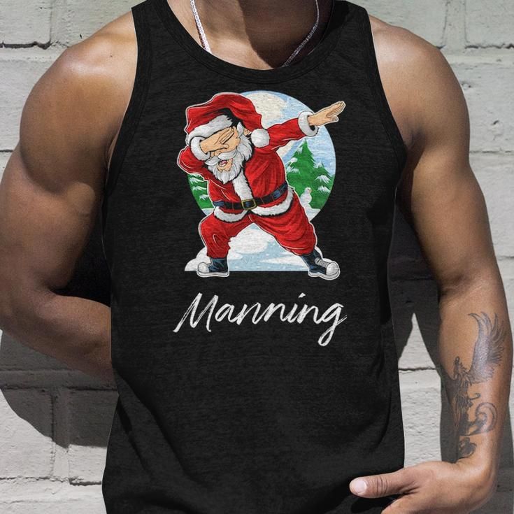 Manning Name Gift Santa Manning Unisex Tank Top Gifts for Him
