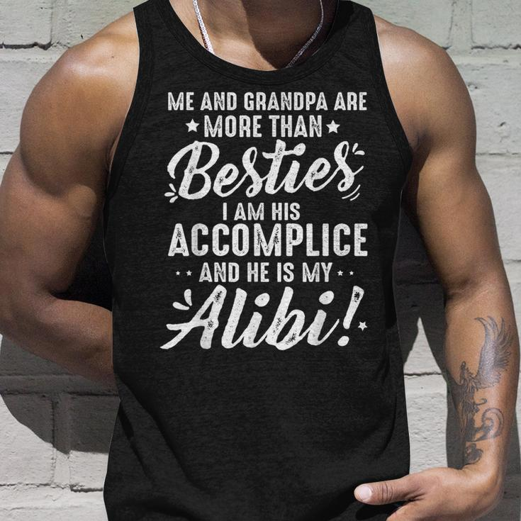 Me And Grandpa Are More Than Besties I Am His Accomplice Unisex Tank Top Gifts for Him