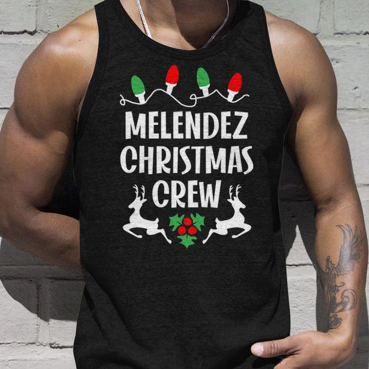 Melendez Name Gift Christmas Crew Melendez Unisex Tank Top Gifts for Him