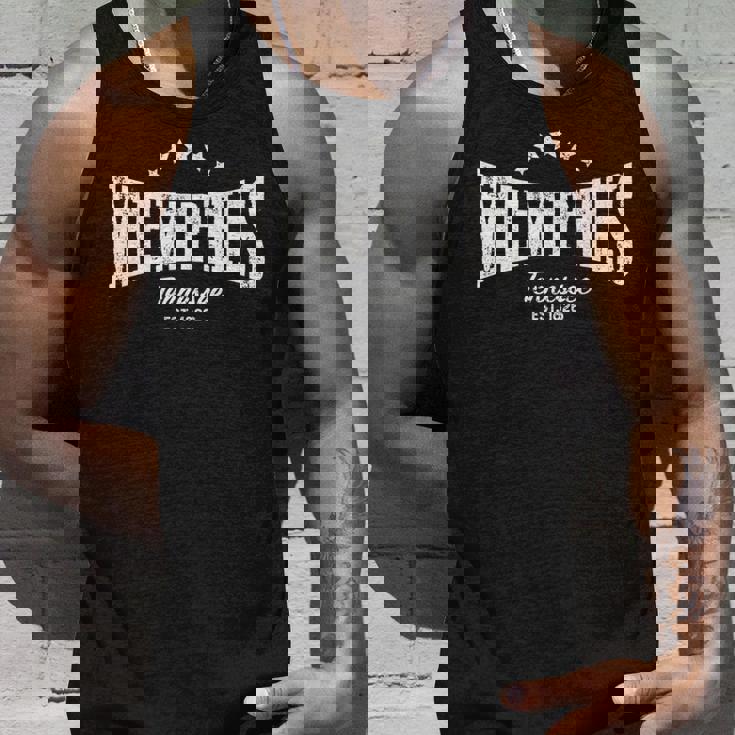 Memphis Tn Distressed Retro Vintage Home City Pride Unisex Tank Top Gifts for Him