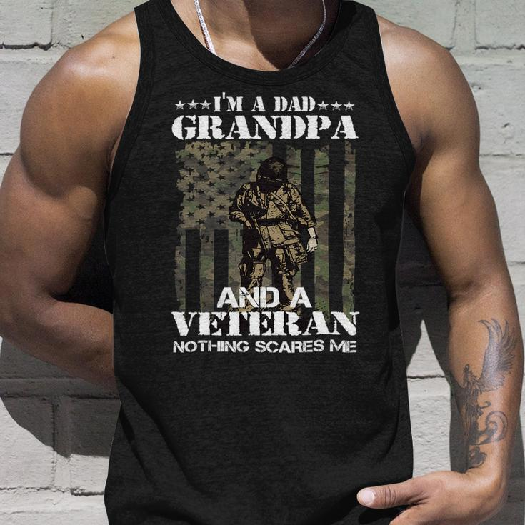 Mens Im A Dad Grandpa Veteran Fathers Day 113 Unisex Tank Top Gifts for Him
