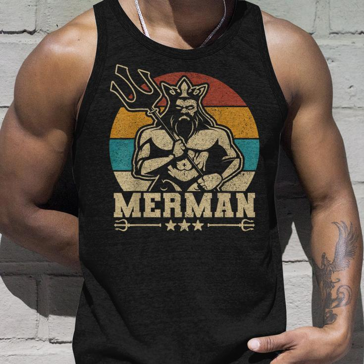 Merdaddy Mermaid Dad Costume Fathers Day Party Outfit Merman Tank Top Gifts for Him
