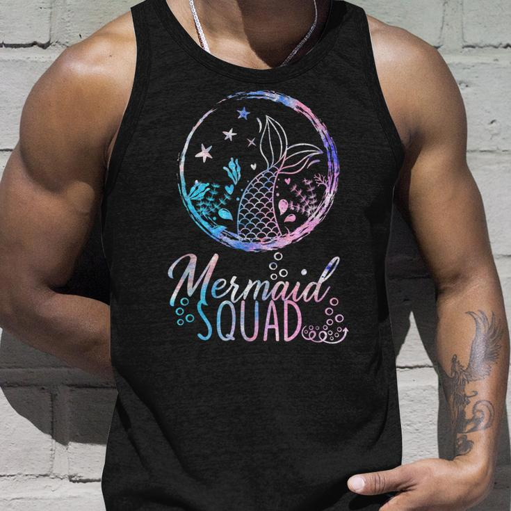 Mermaid Birthday Squad Party Matching Mermaid Lovers Tank Top Gifts for Him