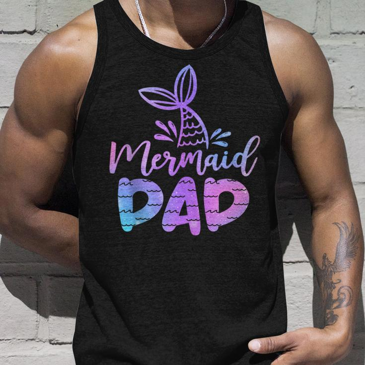 Mermaid Dad Mermaid Birthday Party Themed Party Family Tank Top Gifts for Him