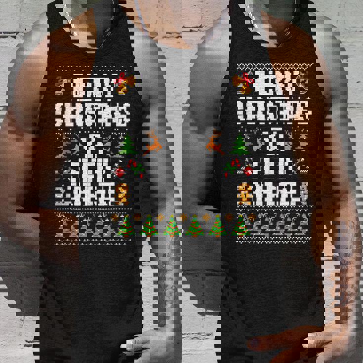 Merry Christmas Animal Filthy Ya Ugly Sweater Style Matching Tank Top Gifts for Him