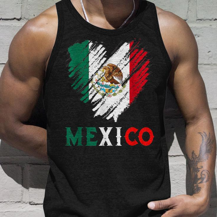 Mexico City Mexican Flag Heart Viva Mexico Independence Day Tank Top Gifts for Him