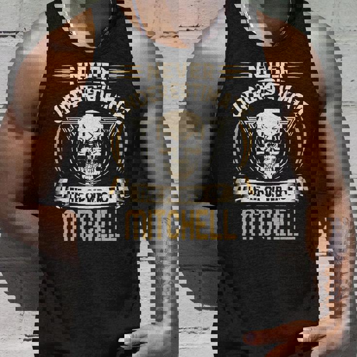 Mitchell Name Gift Never Underestimate The Power Of Mitchell Unisex Tank Top Gifts for Him