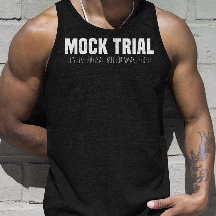 Mock Trial Football For Smart People Laws Lawyer Football Tank Top Gifts for Him