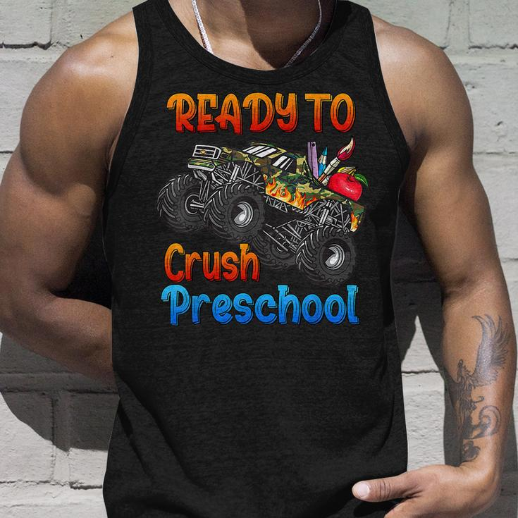 Monster Truck Back To School I'm Ready To Crush Preschool Tank Top Gifts for Him