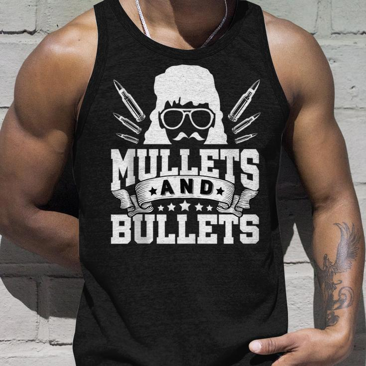 Mullet & Bullets - Funny Redneck Mullet Unisex Tank Top Gifts for Him