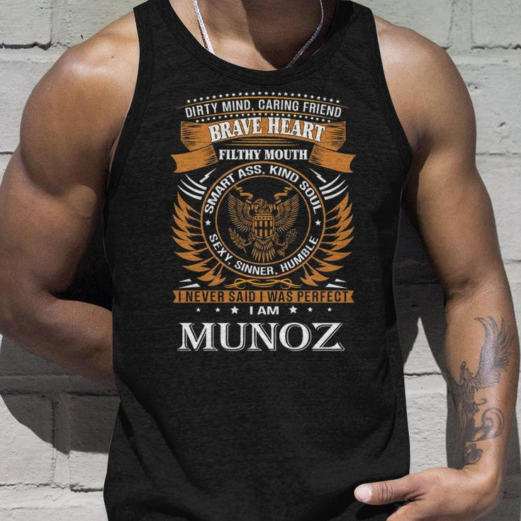Munoz Name Gift Munoz Brave Heart Unisex Tank Top Gifts for Him