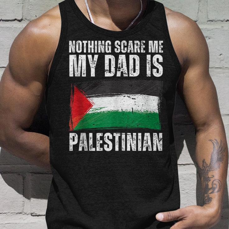 My Dad Is Palestinian Palestine Pride Flag Heritage Roots Unisex Tank Top Gifts for Him