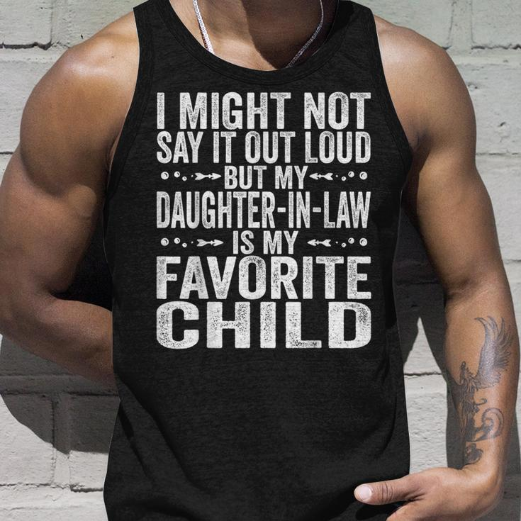 My Daughter In Law Is My Favorite Child Fathers Day Dad Unisex Tank Top Gifts for Him