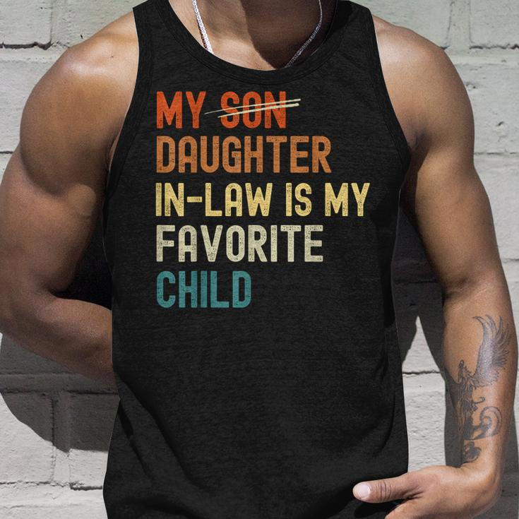 My Daughterinlaw Is My Favorite Child Funny Fathers Day Unisex Tank Top Gifts for Him