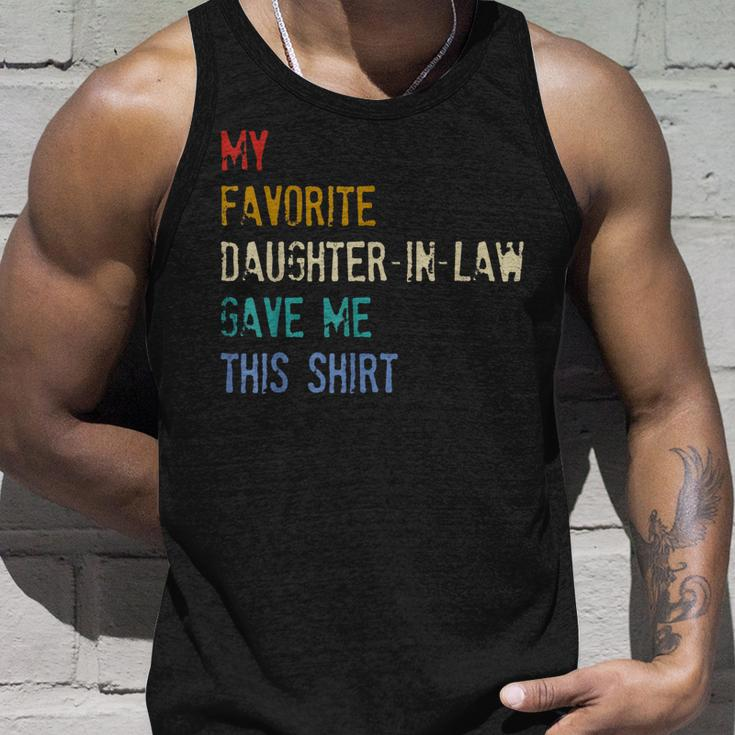 My Favorite Daughterinlaw Gave Me This Fathers Day Unisex Tank Top Gifts for Him