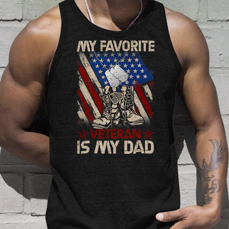 My Favorite Veteran Is My Dad Father Veterans Day 1 Unisex Tank Top Gifts for Him