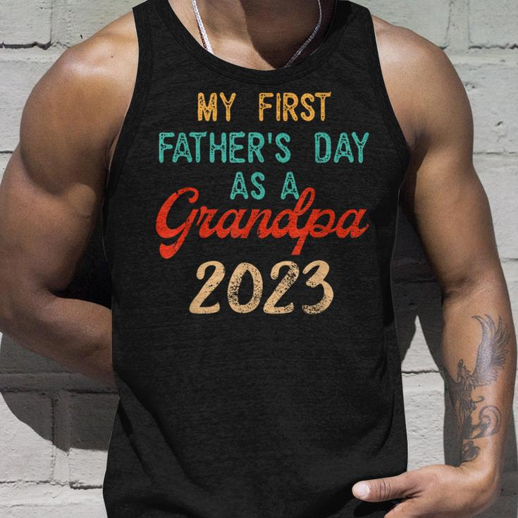 My First Fathers Day As A Grandpa 2023 Fathers Day Unisex Tank Top Gifts for Him