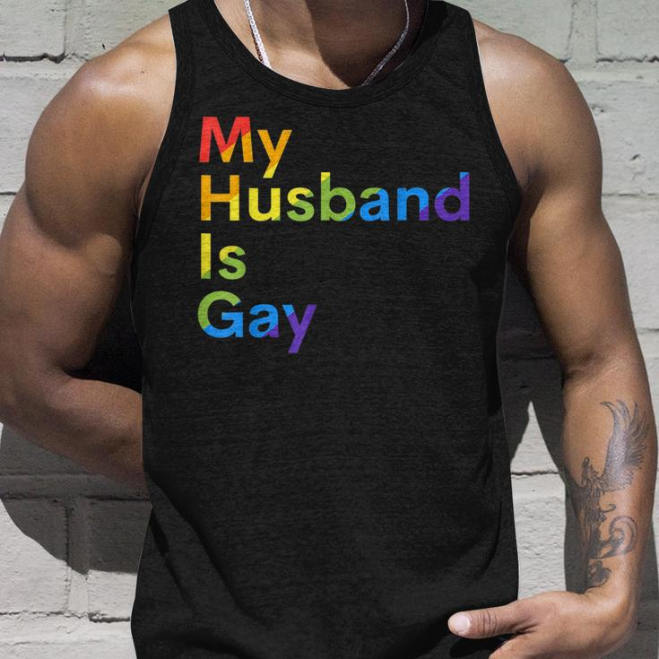 My Husband Is Gay Lgbtq Pride Unisex Tank Top Gifts for Him