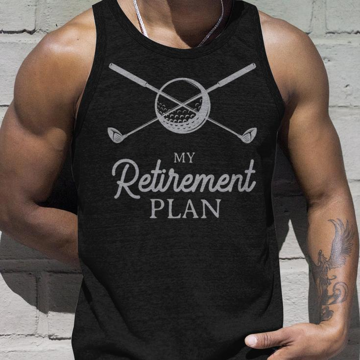 My Retirement Plan Funny Golf White - My Retirement Plan Funny Golf White Unisex Tank Top Gifts for Him