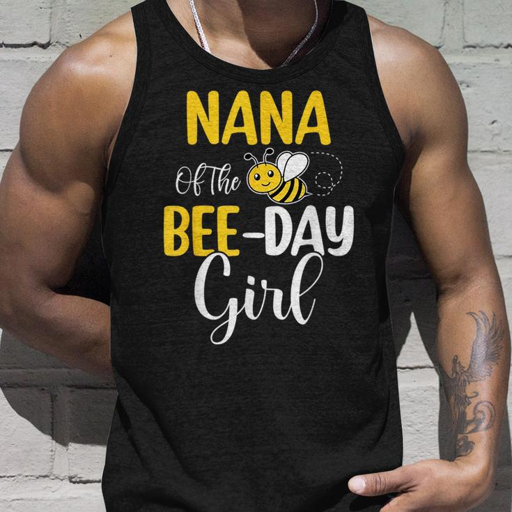 Nana Of The Bee Day Girl Birthday Party Matching Unisex Tank Top Gifts for Him