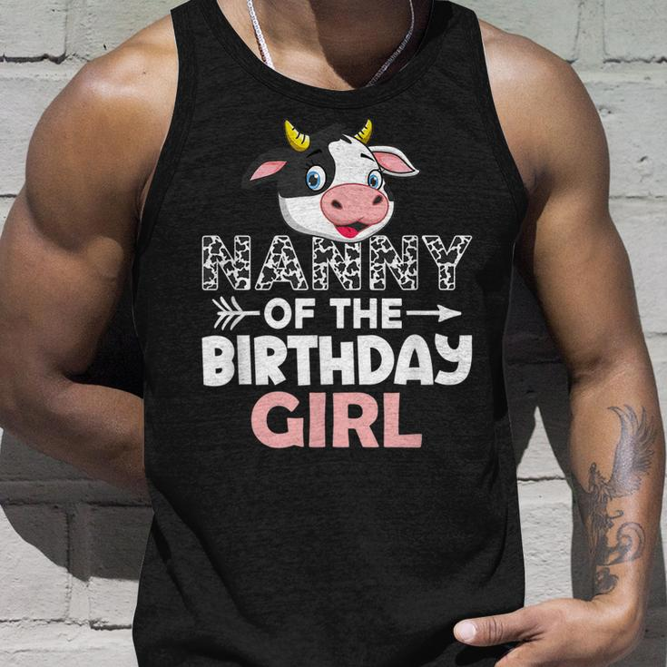 Nanny Of The Birthday Girl Cows Farm Cow Nanny Unisex Tank Top Gifts for Him