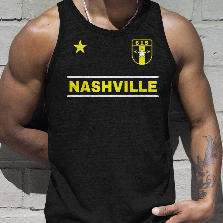 Nashville Tennessee 615 Star Designer Badge Edition Unisex Tank Top Gifts for Him