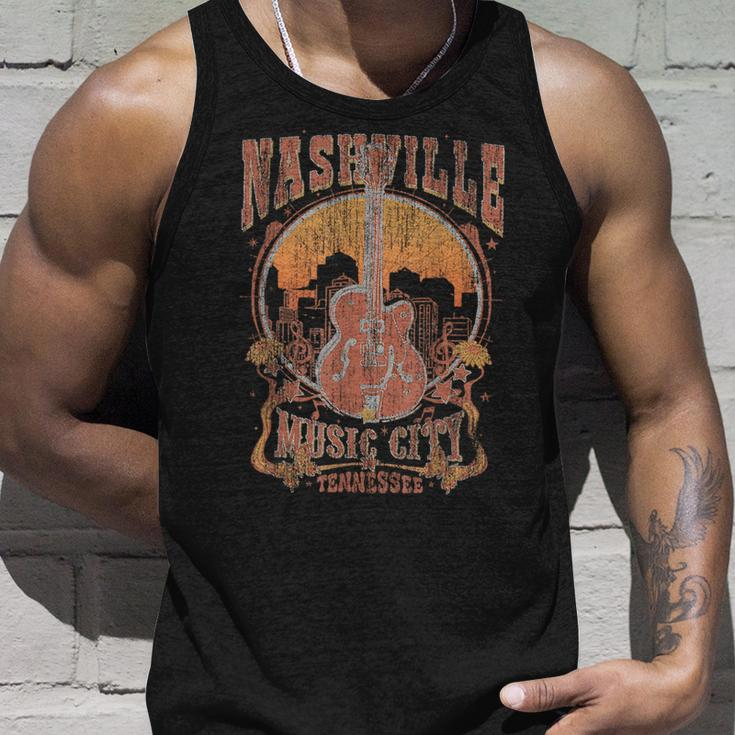 Nashville Tennessee Guitar Country Music City Guitarist Gift Unisex Tank Top Gifts for Him