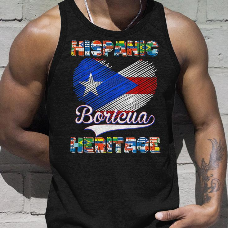 National Hispanic Heritage Month Puerto Rico Flag Boricua Tank Top Gifts for Him