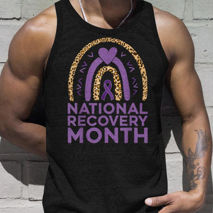 National Recovery Month Warrior Addiction Recovery Awareness Tank Top Gifts for Him