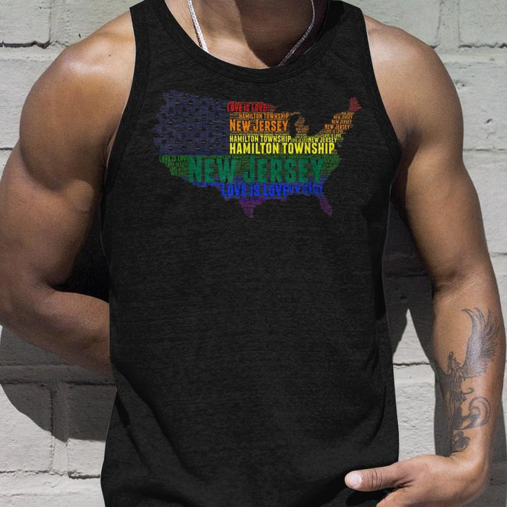 New Jersey Hamilton Township Love Wins Equality Lgbtq Pride Tank Top Gifts for Him