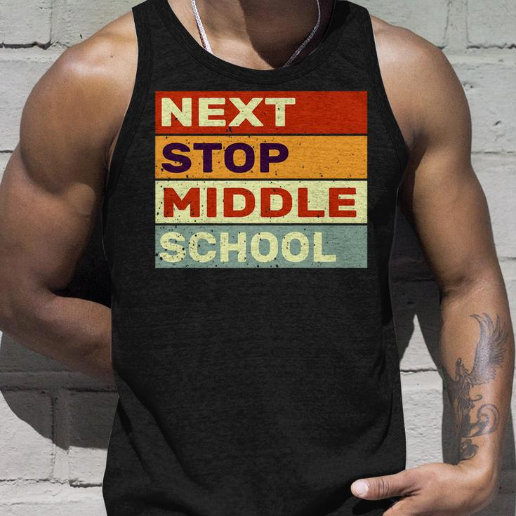 Next Stop Middle School Retro Graduation Last Day Of School Unisex Tank Top Gifts for Him